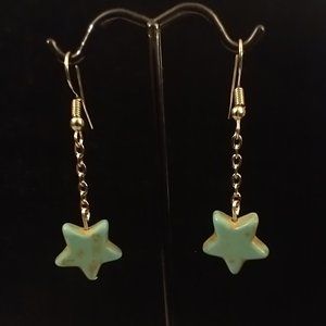 NWOT Howlite Star Earrings